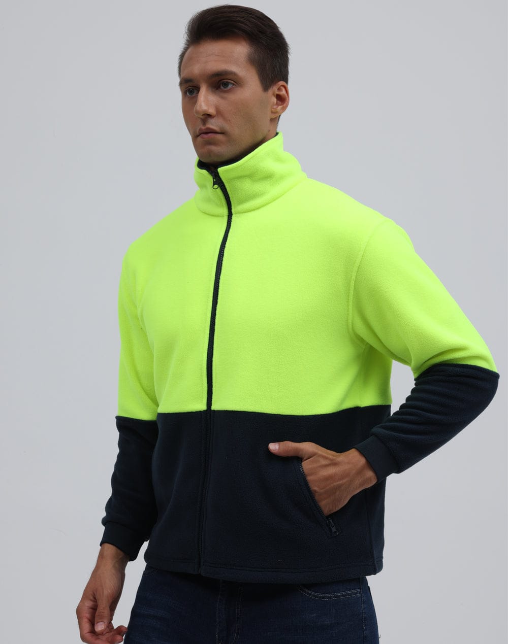 Winning Spirit Hi-Vis Polar Fleece Zip Jacket SW84